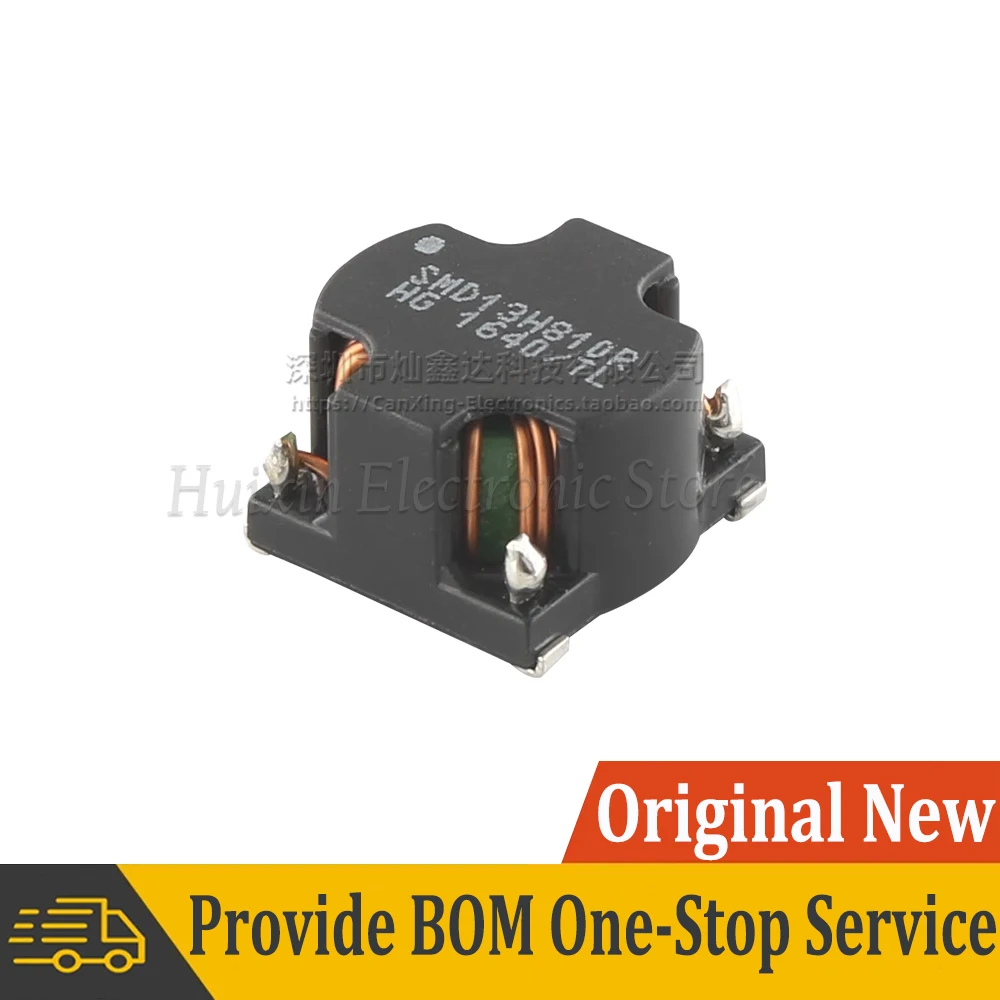 2pcs SMT Common Mode Choke Coil Inductor Inductance 2*1mH 4A  Switching Power Supply Filter Magnetic Ring SMD13H810R