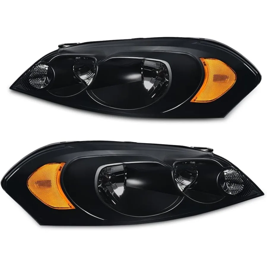 

Headlight Assembly Lamps Compatible with Chevy Impala 2006-2013 Fit Impala Limited 2014-2016 Fit Monte Carlo 2006-2007 Smoke len