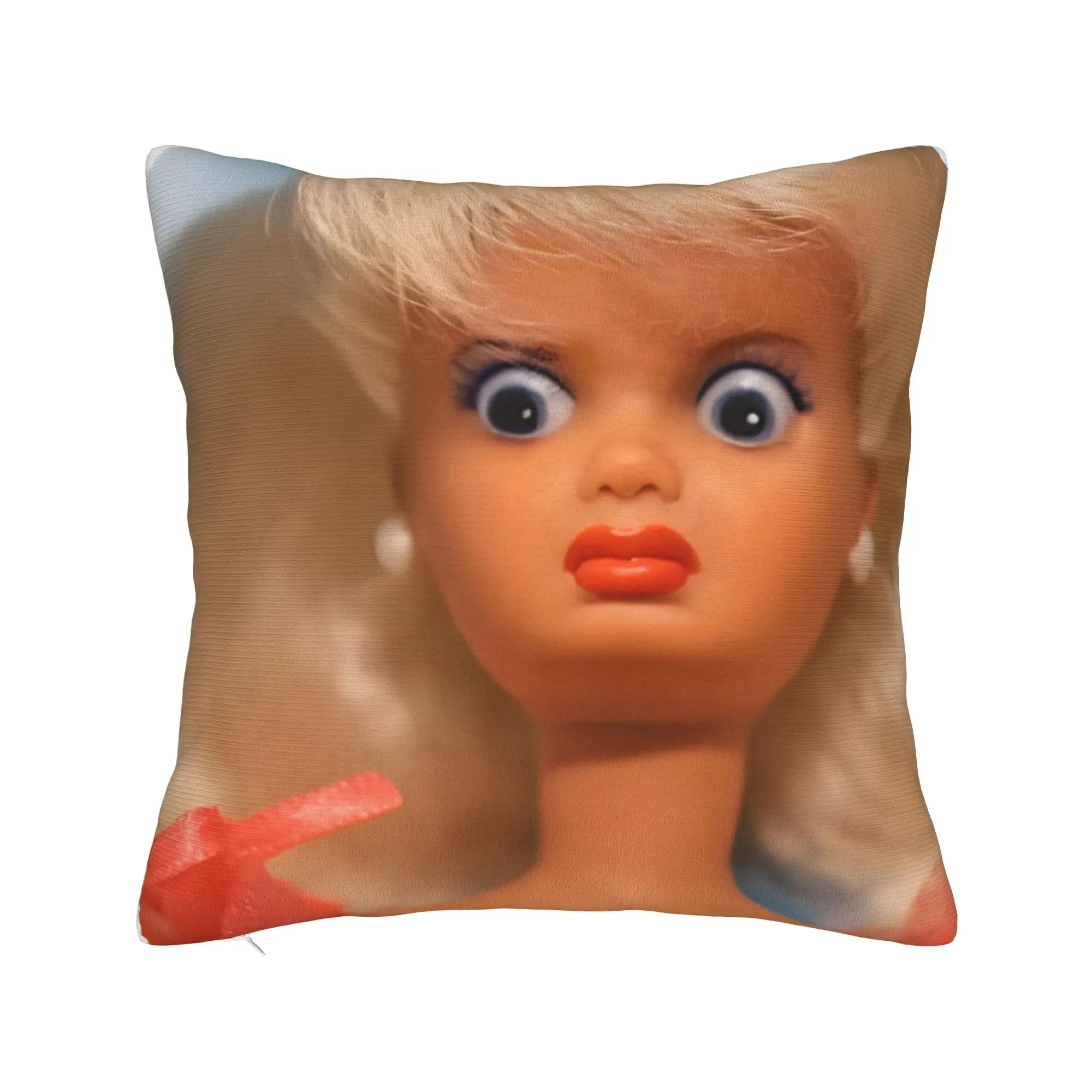 Disgusted Face Meme Doll Babe Pillowcase Merchandise Soft Cushion Cover Decoration  Pillow Case Cover Home Multiple Sizes