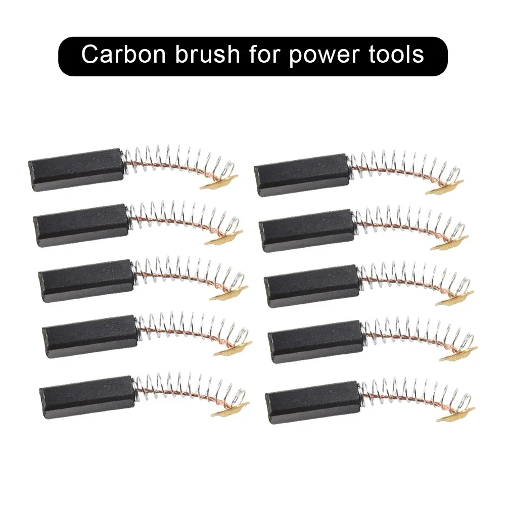 10pcs Carbon Brush Power Tool Motor Coal Brushes Feathered 6x6x20mm Motorbrush Drill 6 Mm * 6 Mm * 20 Mm 2022 New