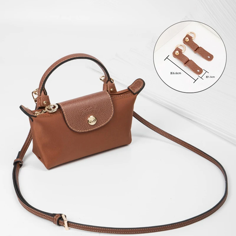 Correa de bolso para Longchamp Mini Bag, accesorios de transformación de modificación de perforación gratis, correa de hombro, nuevo, 3 piezas por juego