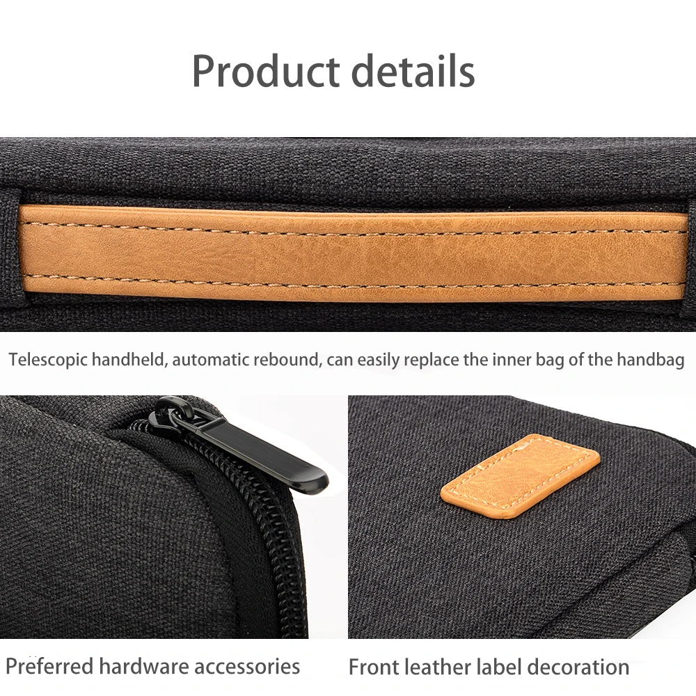 حقائب كمبيوتر محمول مقاس 14 15.6 بوصة حافظة للكمبيوتر المحمول لماك بوك العالمي مقاومة للصدمات حقيبة سفر للأعمال الكمبيوتر Funda #3