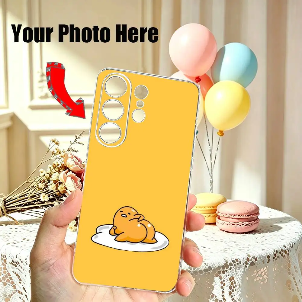 Egg G-Gudetama Hot Cartoon Phone Case For Samsung S25,S24,S21,S22,S23,S30,Ultra,S20,Plus,Fe Transparent Cover