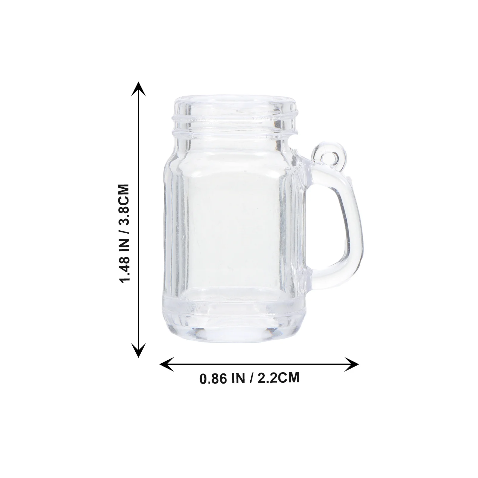 20Sets Miniature Milk Tea Cup DIY Plastic Cups for Resin Craft Jewelry Keychains Mini House Cup Decorations Keychain Mini Cups