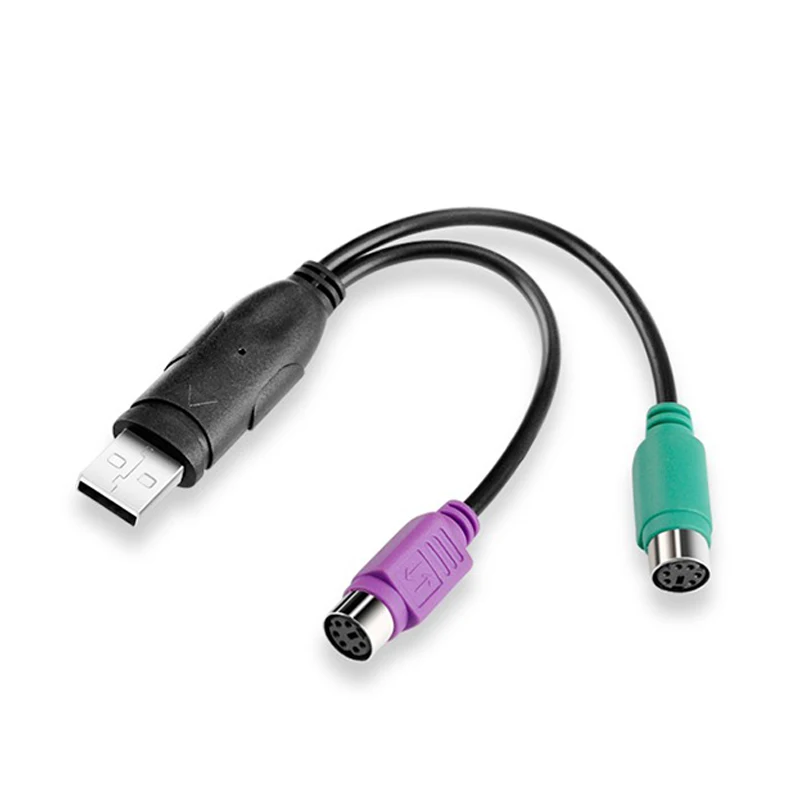 

Usb Male to PS2 Female Adapter Cable Converter PS2 Keyboard Mouse Interface Cable Adapter Computer Accessories