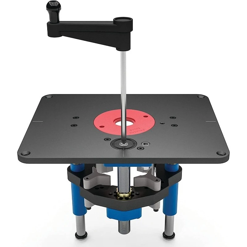 Flip plate, bakelite milling base, hand-cranked adjustment base, woodworking slotting y