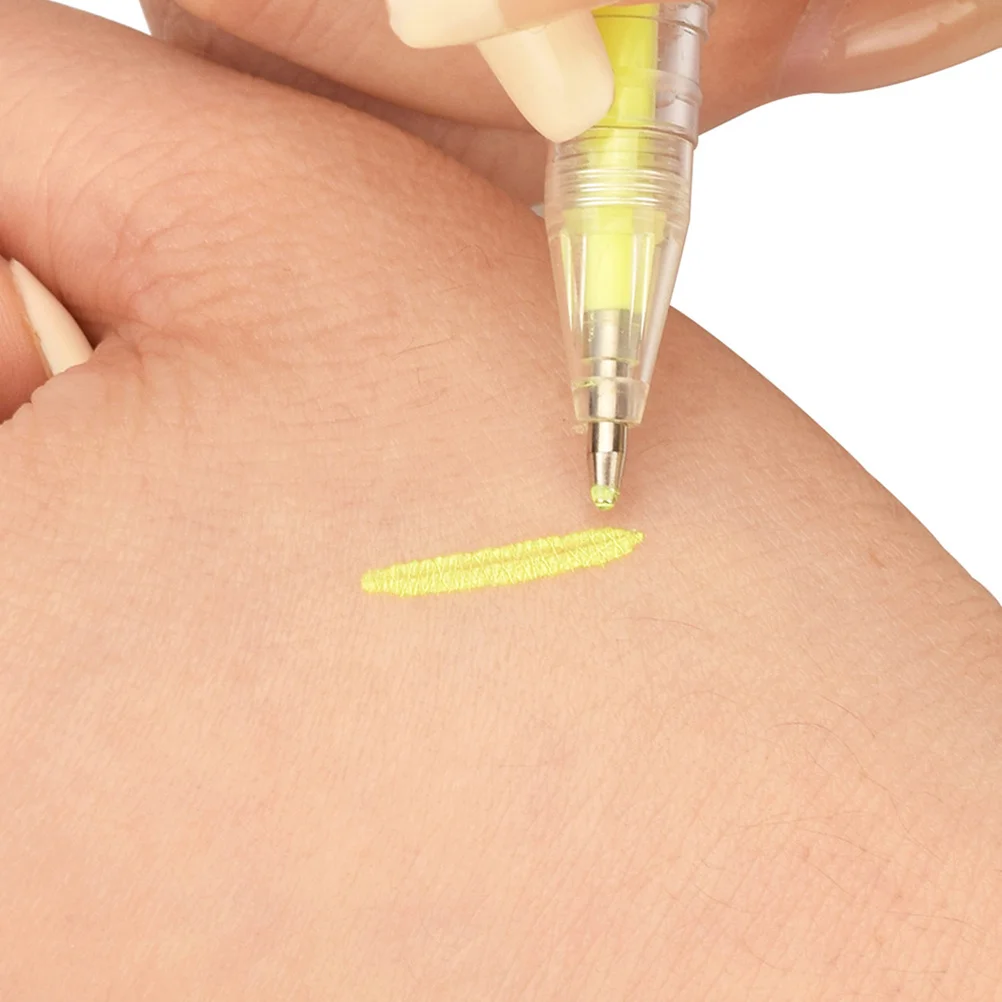 1 ensemble stylo de cartographie de Position des sourcils marqueur de maquillage corporel Transparent tatouage stylo de marquage de peau outil marqueur de corps tatouage