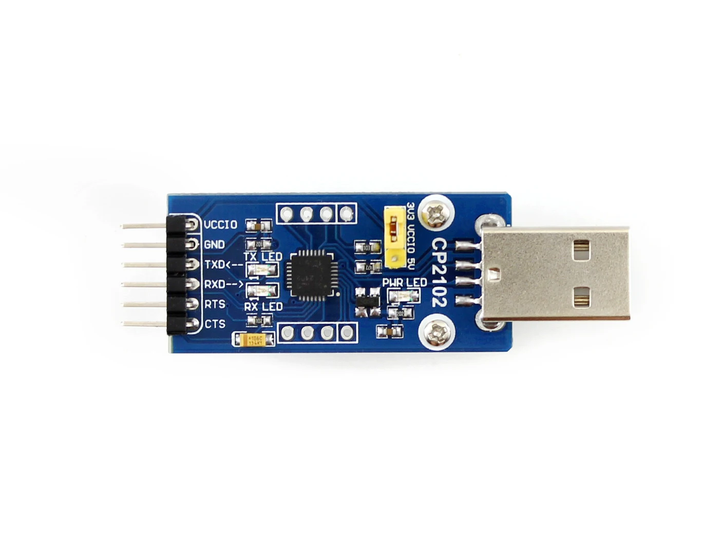 Модуль Waveshare CP2102 USB-UART, одночиповая передача данных USB-UART, поддержка Mac, Linux, Android, WinCE, Windows 10/11