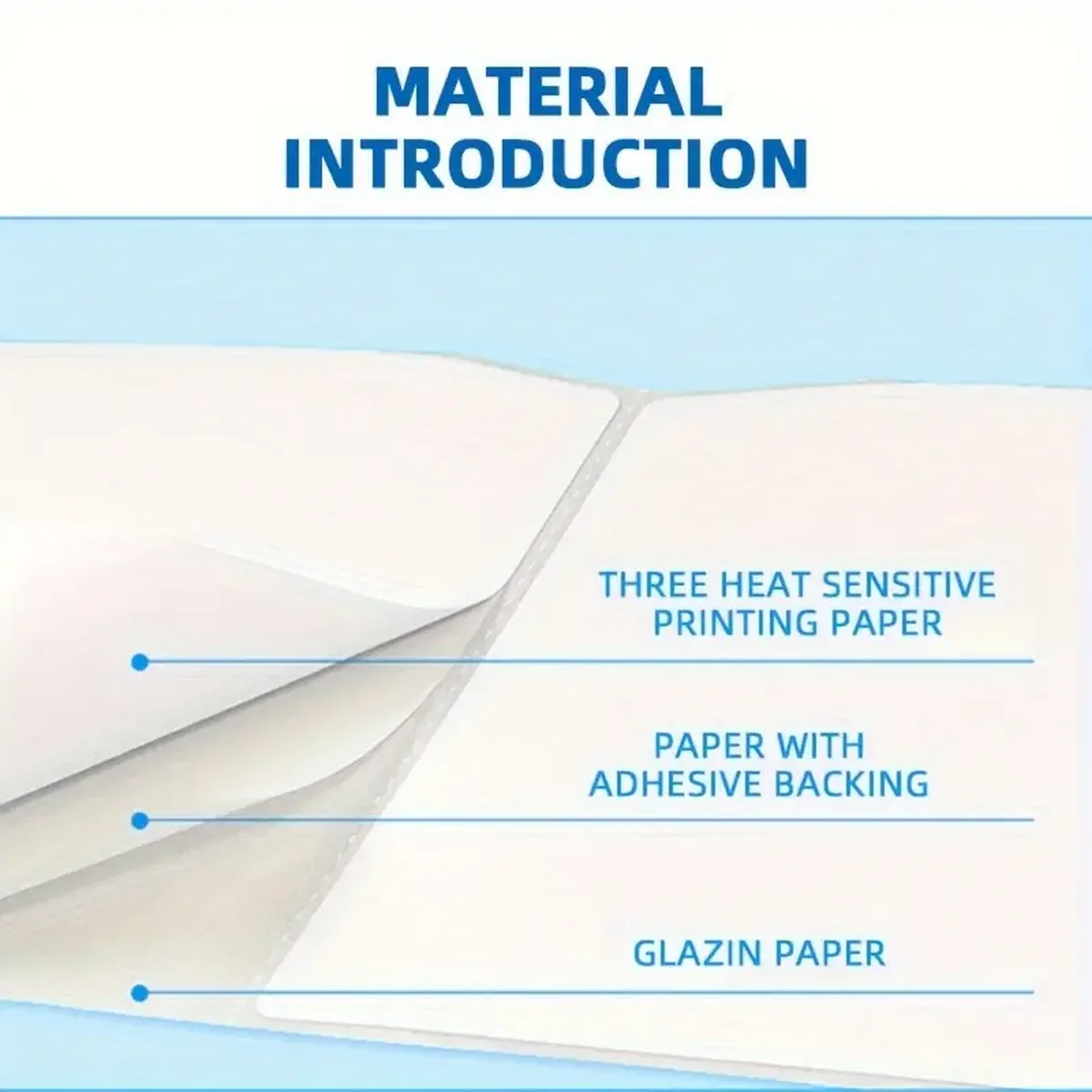 500/1000 ورقة 4 ''x 6'' ورق ملصقات حراري أبيض لطابعات الملصقات الحرارية ملصقات الشحن اللوجستية 100x150 مللي متر