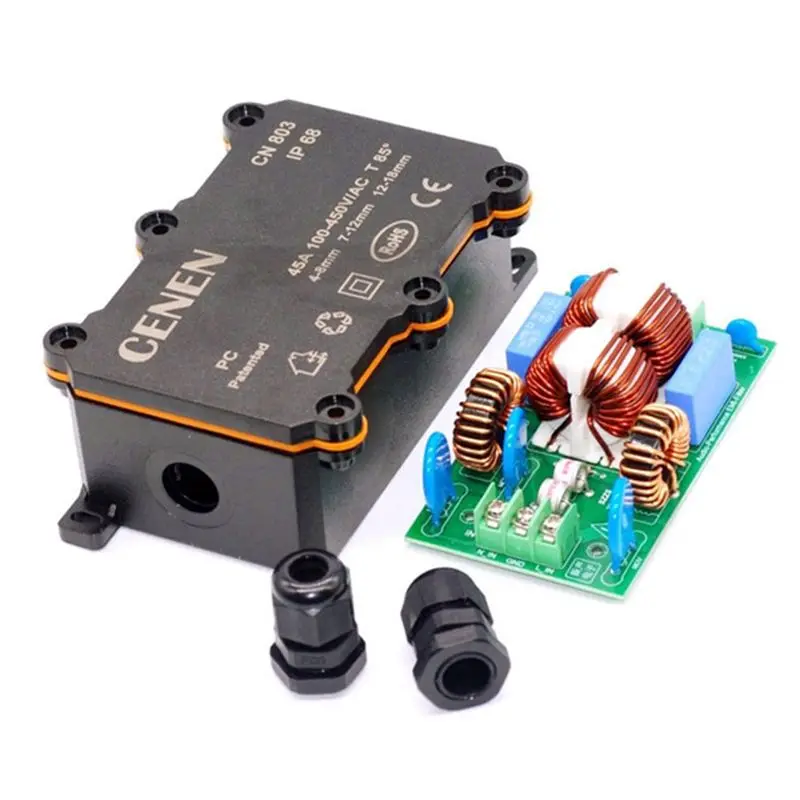 Best-AC EMI Filter 110V 220V AC Power Filtering Board External Anti-Lightning Interference