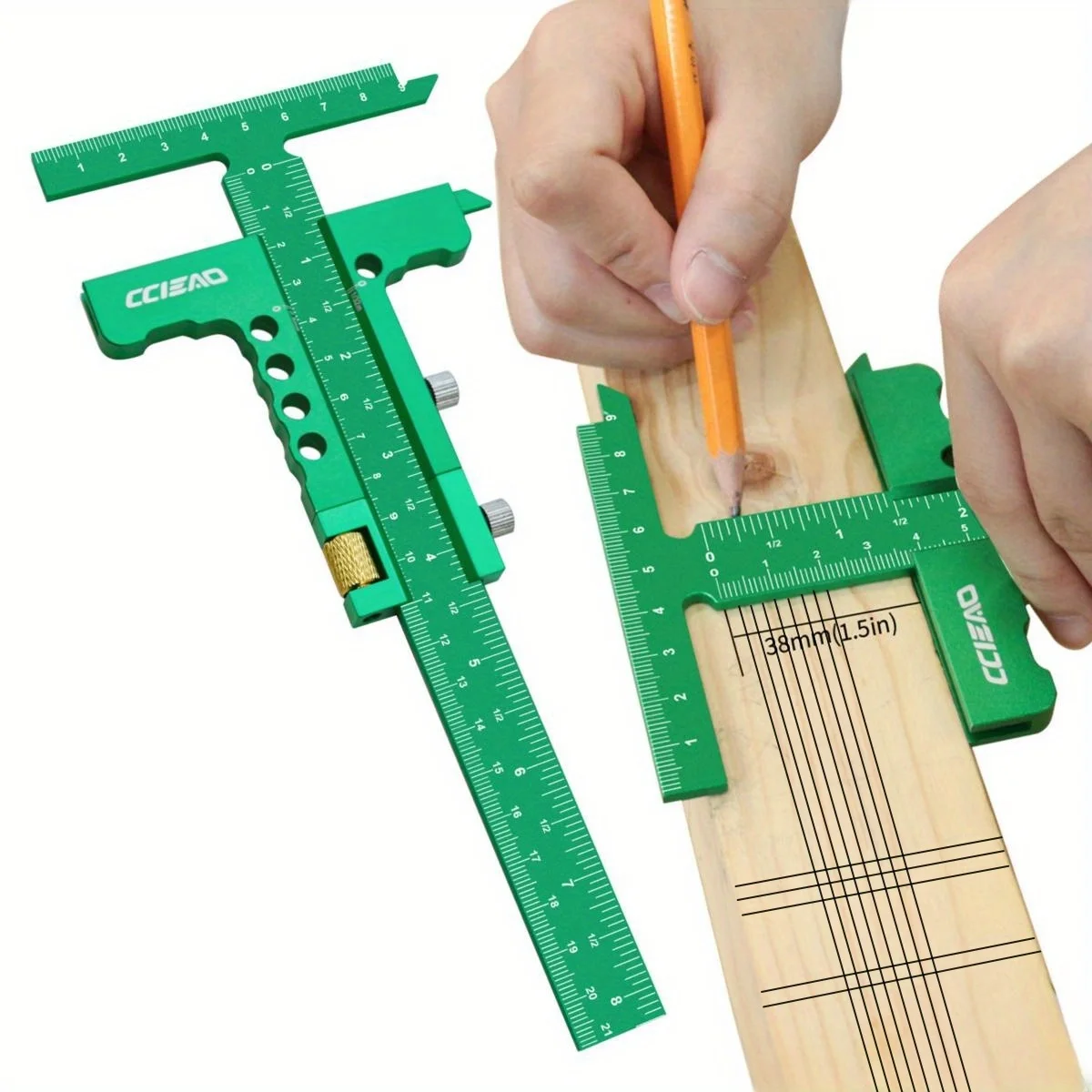 metric-inch-sliding-marking-gauge-aluminum-alloy-scribe-ruler-woodworking-t-square-scribing-measuring-tools-framing-ruler
