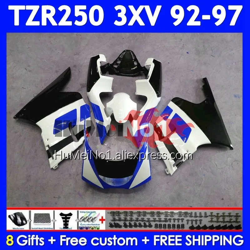 TZR-250 For YAMAHA 3XV TZR250 TZR 250 RR Blue black 92 93 94 95 96 97 376No.140 TZR250RR 1992 1993 1994 1995 1996 1997 Fairing