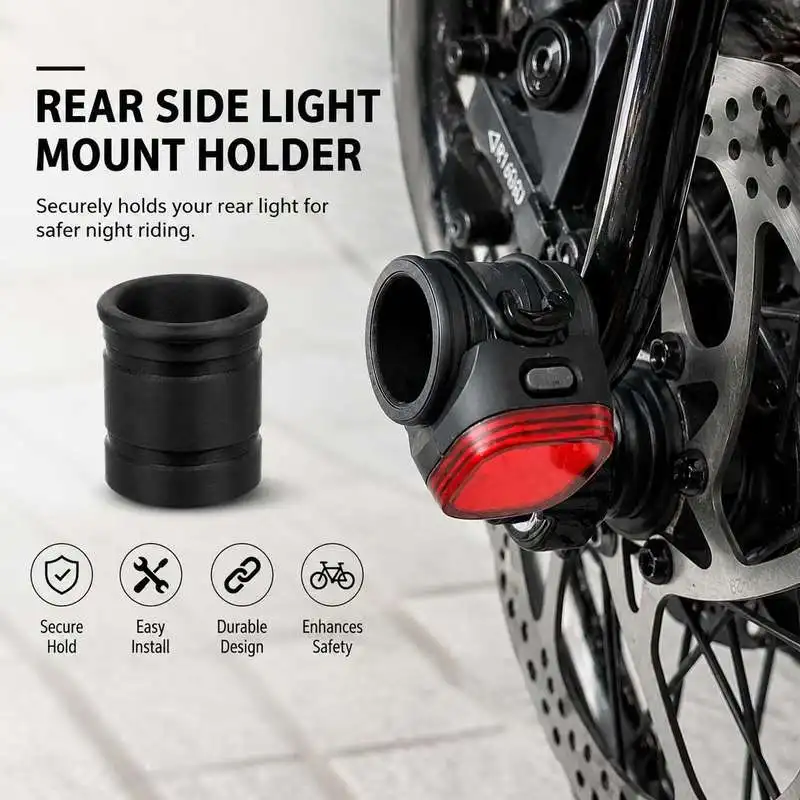 Bicycle Rear Side Light Mount Holder Cycling Tail Lamp Support Rack Bike Back Warning Light Fixing Bracket Accessory