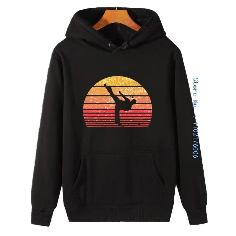 أنيق الرجال ريترو التايكوندو مقنعين قميص عادية كوريا فنون الدفاع عن النفس التاي كوون دو موضة الجرافيك قمصان سويت شيرت بقلنسوة من الصوف #1