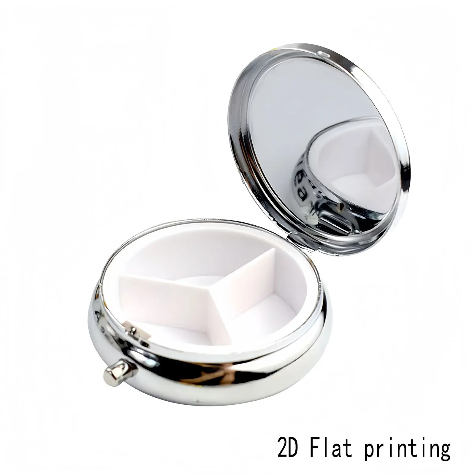 Silhouette Pattern of a Spotted Giraffe and Acacia Tree at Dusk, Two Small Pill Boxes Available in Round and Square Designs for Your Choice, Portable Medicine Storage, Suitable for Handbags or Travel, Elegant Design, Polished Finish, Exclusive for Daily Medication Users.
