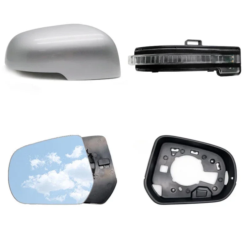 Auto Left Right Rear Mirror Glass Frame Turn Signal Light Side Mirror Cover for Great Wall Pickup Wingle 7