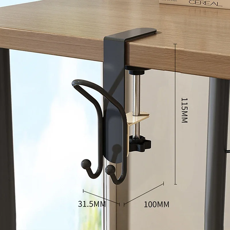 휴대용 책가방 걸이 학생용 책상 가방 걸이 탈부착 가능 휴대폰 핸드백 홀더 다기능 테이블 걸이