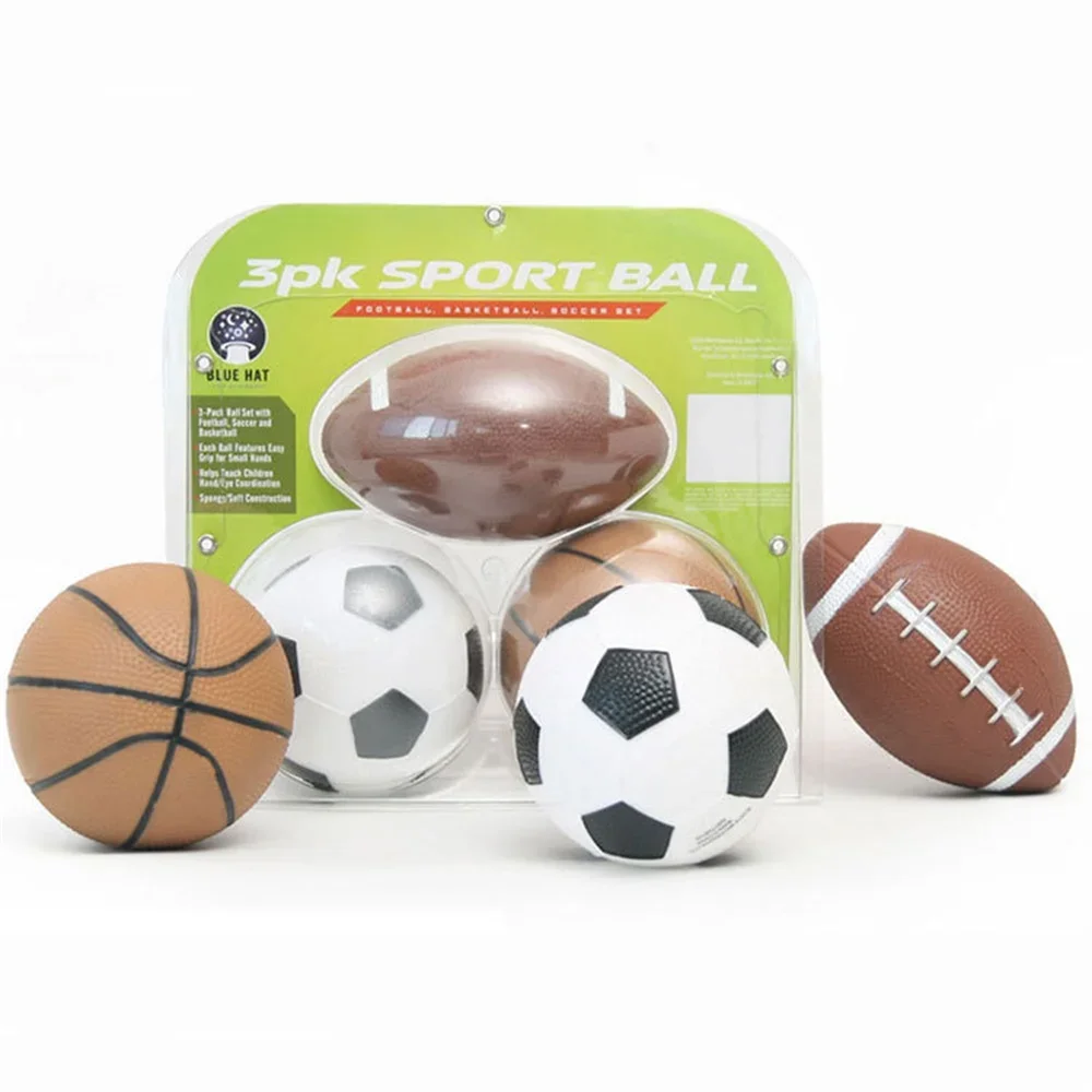 Dia:12-16Cm Mini Kinderen Basketbal Voetbal Oefening Speelgoed Sport Zachte Elastische Bal Voor Jongen Kid Kleine Bal Speelgoed NR0042