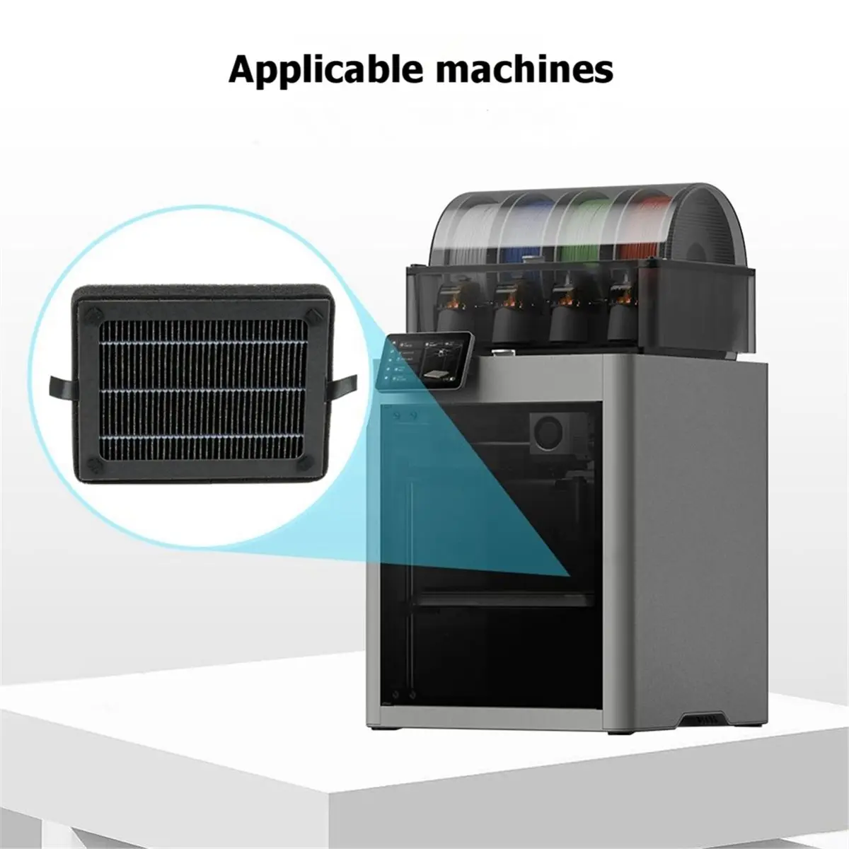 For P2S/X2D Air Filter HEPA H13 Activated Carbon Cleaner Air Exhaust Fan Air Filter Cartridge 3D Printer Parts