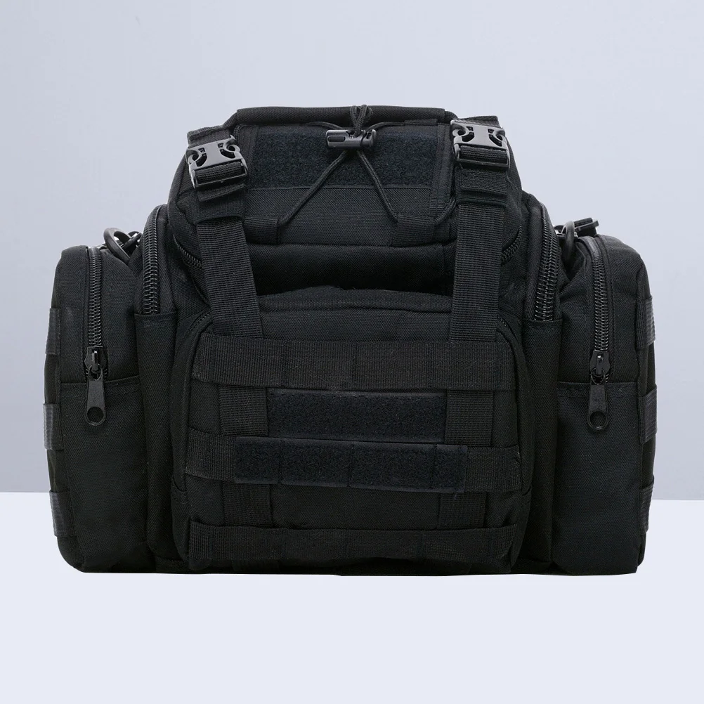 سعة كبيرة إغراء حقيبة الصيد مقاوم للماء النايلون متعدد جيب الثقيلة خياطة مبطن حزام الكتف قابل للتعديل معدات صيد الأسماك