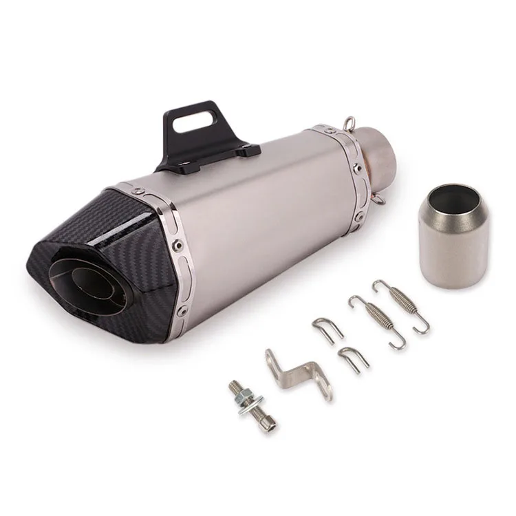 العالمي 36-51 مللي متر دراجة نارية يو العادم مع Db القاتل ملصقات الخمار ل Z900 GSXR1000 SV650 R6 R3 ZX6R ZX10 K7 MT07 #4