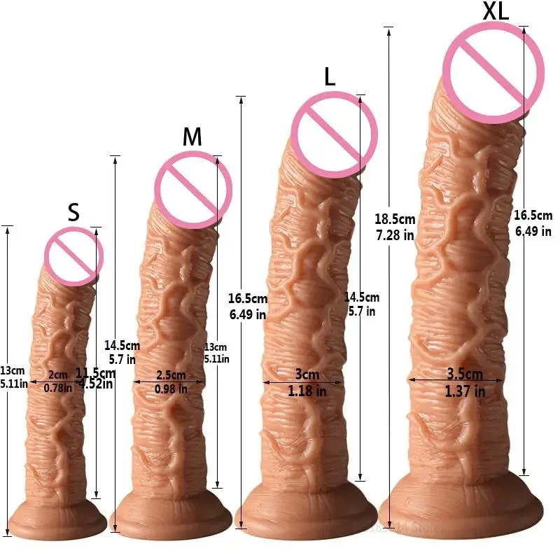 Super Soft Lesbian Strapon Big Dildo Realistic Small Fake Penis Dick Anal Plug Adult Sex Toys Adult Toy Sex Toys Anal Toys