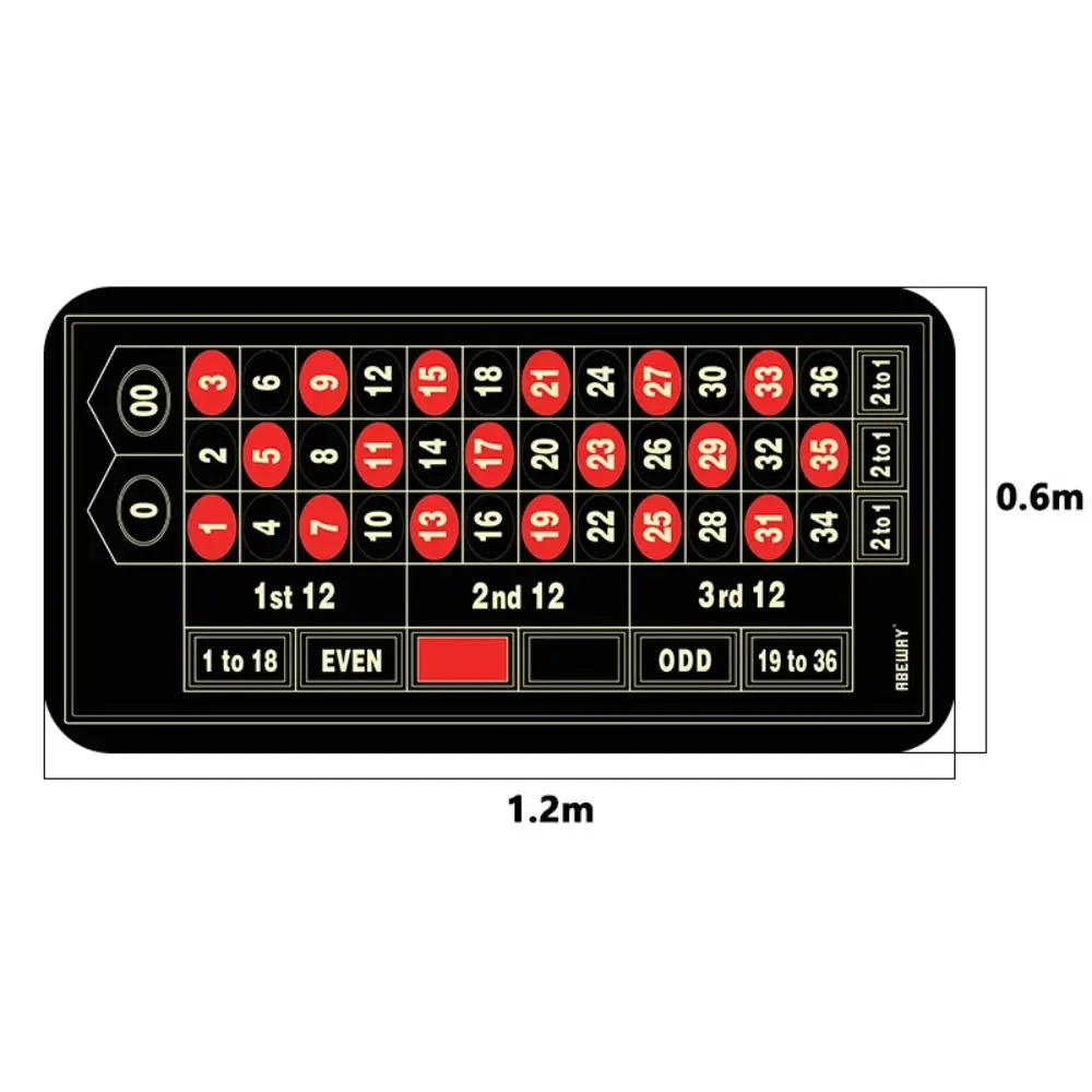 Waterproof Poker Layouts Tablecloth Baize Texas Hold'em Poker Table Top 21 Points Tapis Poker Roulette Casino Cloth