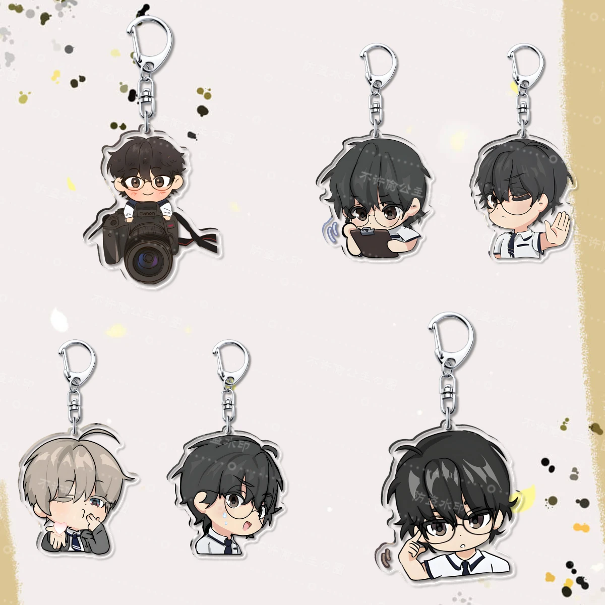 New Lost in The Cloud Acrylic Keychain Women Cirrus Skylar Cute Key Chain Man Korean BL Manwha Key Ring Pendant Ornament