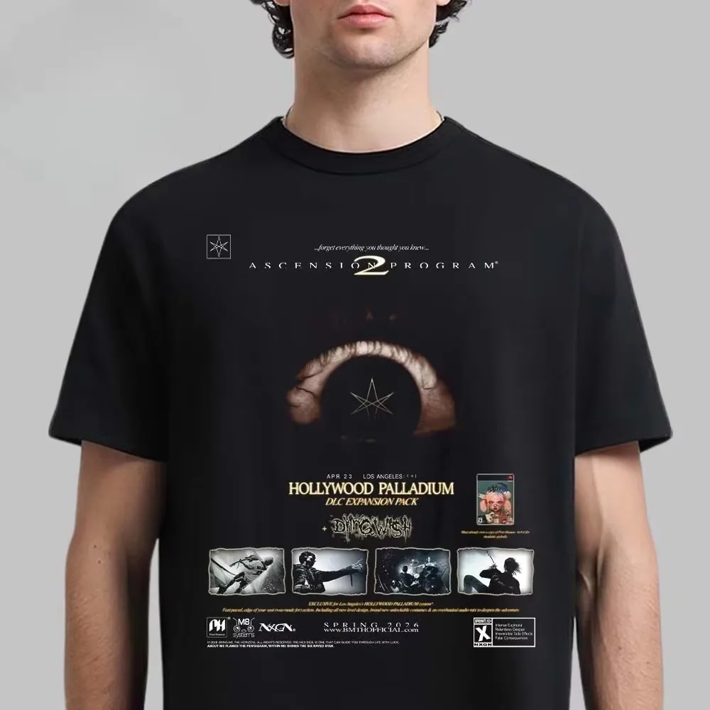 Ascension Program 2 Palladium Exclusive Bring Me The Horizon Band Graphic T-Shirt Cotton Men Women Streetwear Tee
