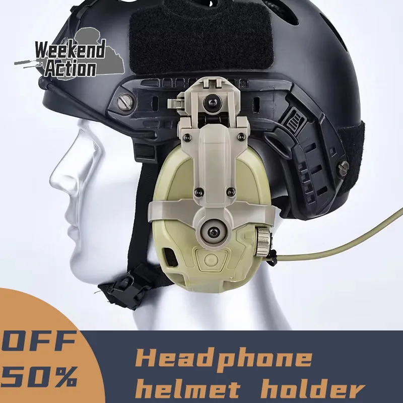 WADSN Hanging Tactical Headphone Fit Wendy FLUX helmet and FAST AMP headset Outdoor Hunting Sport Earphones Accessories