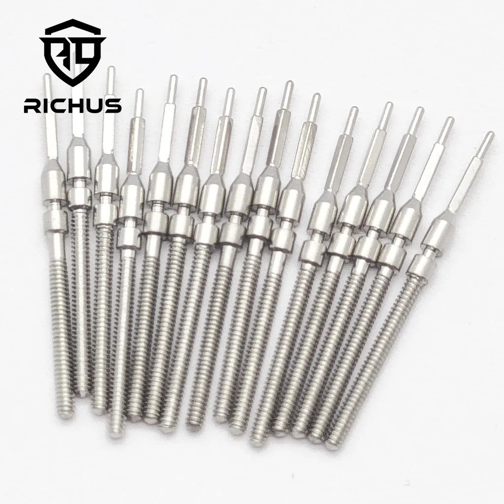 RICHUS 8200 8205 8215 821A Korona zegarka ze stali nierdzewnej Pasuje do Miyota 8200 8205 8215 821A Korona z mechanizmem automatycznym Części zegarka Korona