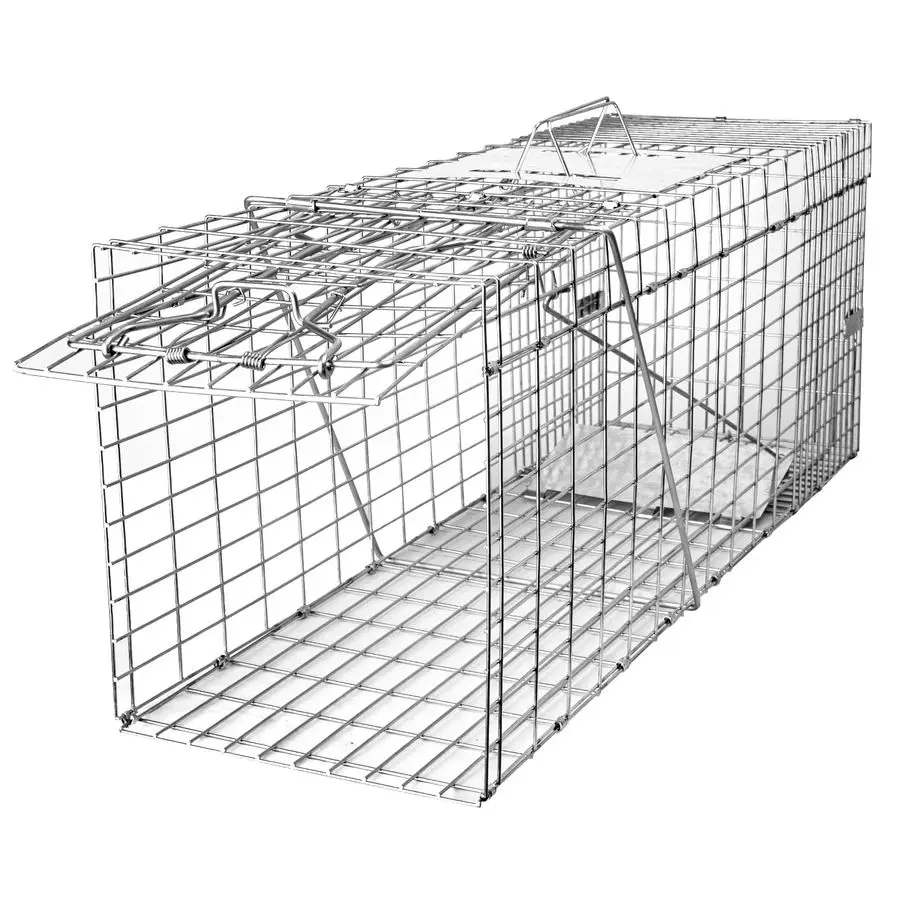 

32 Live Animal Cage Trap, Heavy Duty Folding Raccoon Traps, Humane Cat Trap for Stray Cats, Raccoons, Squirrel, Skunk, Mole, Gro
