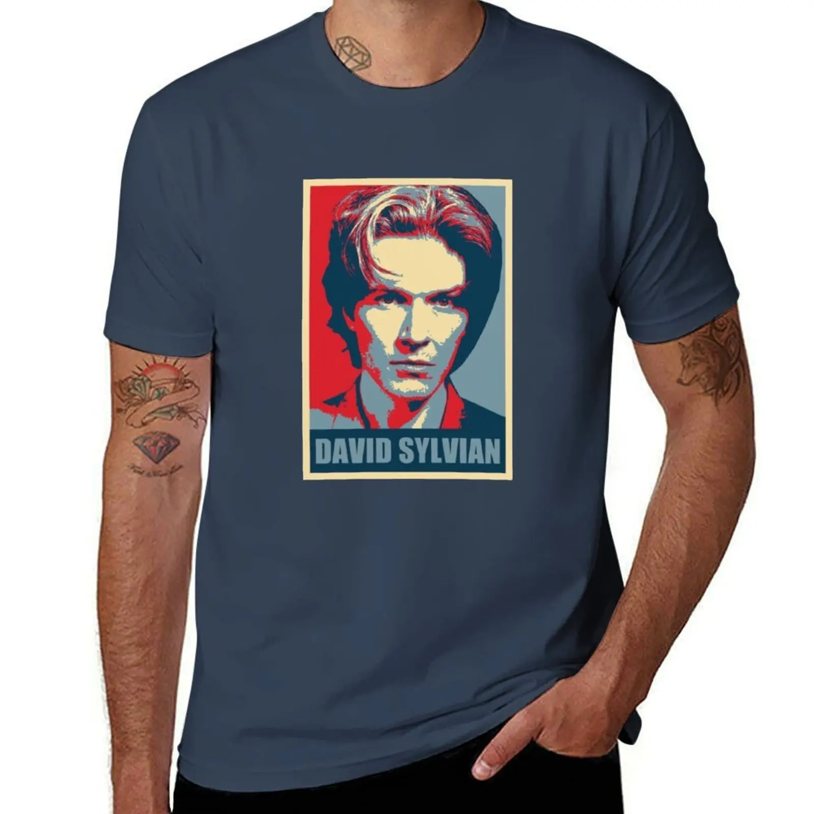 

Japan David T-Shirt Basic Comfort Fit T-Shirt for Men
