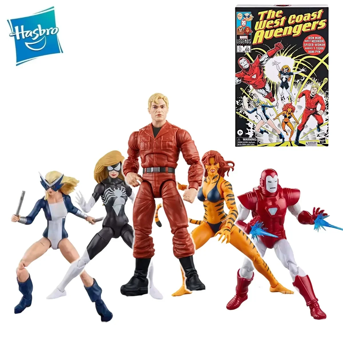 Hasbro Marvel Legends Series The West Coast Avengers Collection 5 Pack Action Figure Model Toys  Children Toys Hobby Gift