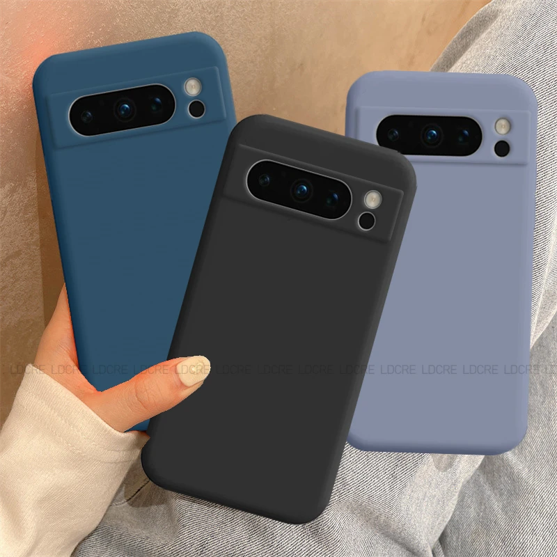 For Google Pixel 8 Pro Case Google Pixel 6A 7A 6 7 8 Pro Cover Shockproof TPU Liquid Silicon Phone Back Cover Google Pixel 8 Pro