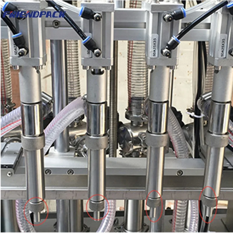 Riempitrice automatica ad alta velocità per salsa di miele e pasta a 4 ugelli