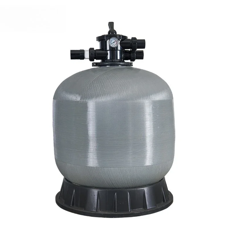 Swimming pool fiberglass sand tank filter, top out hot spring bath circulating water treatment equipment