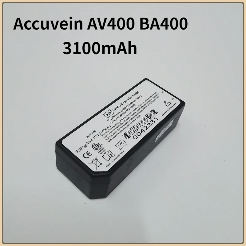 

Аккумулятор для визуализации AccuVein BA400 Accuvein AV400, 3,6 В, 3100 мАч