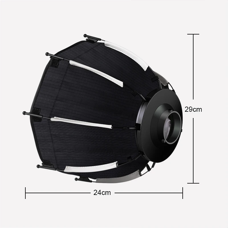 29CM Lantern Softbox with Mini Bowens Mount Quick Release Ball Diffuser Light Modifier for LT028 LT005 COB Light Studio