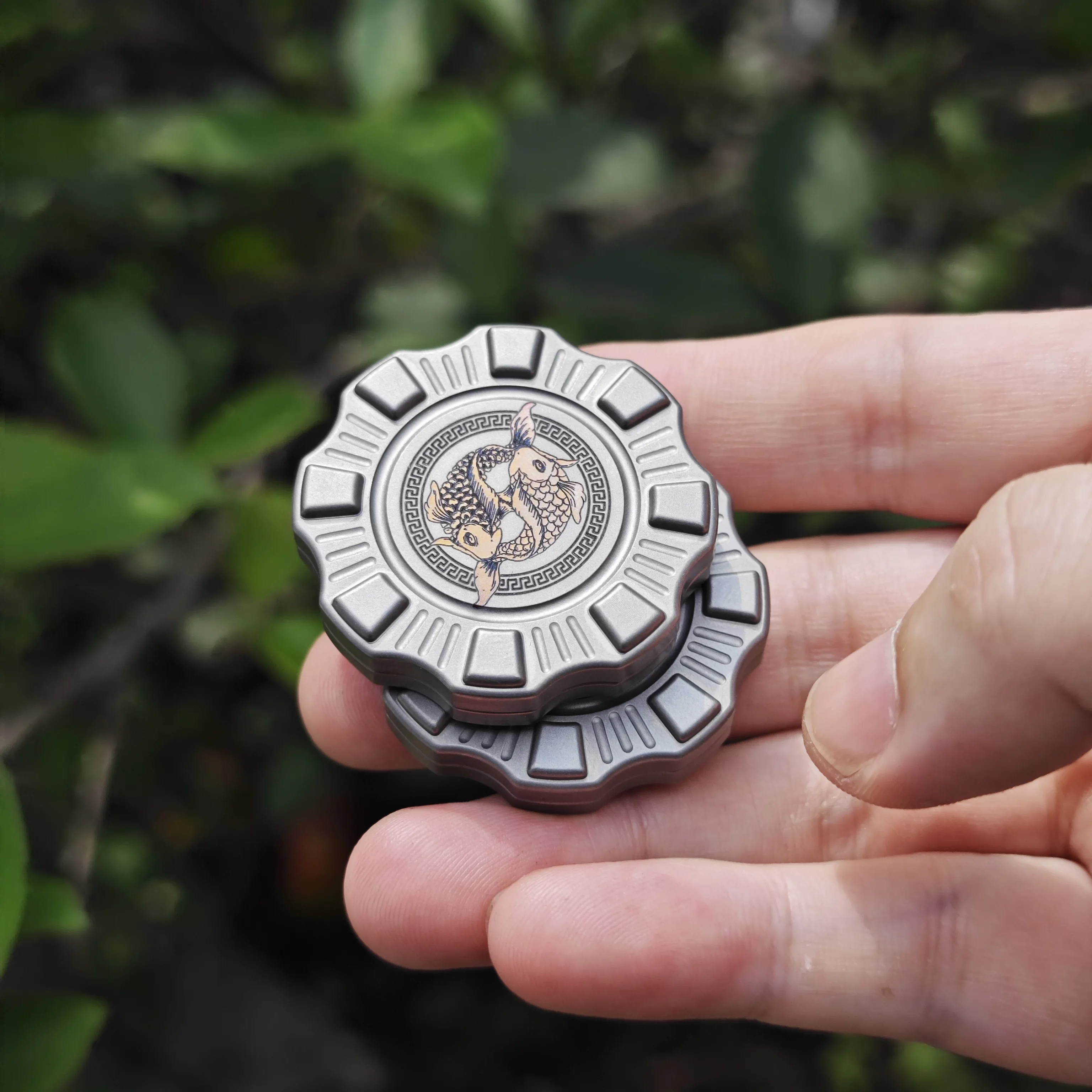 EDC Titanium Alloy Mini Scarab Magnetic Decompression Push Brand Toys Pendant Adult Decompression Gift Outdoor Tools