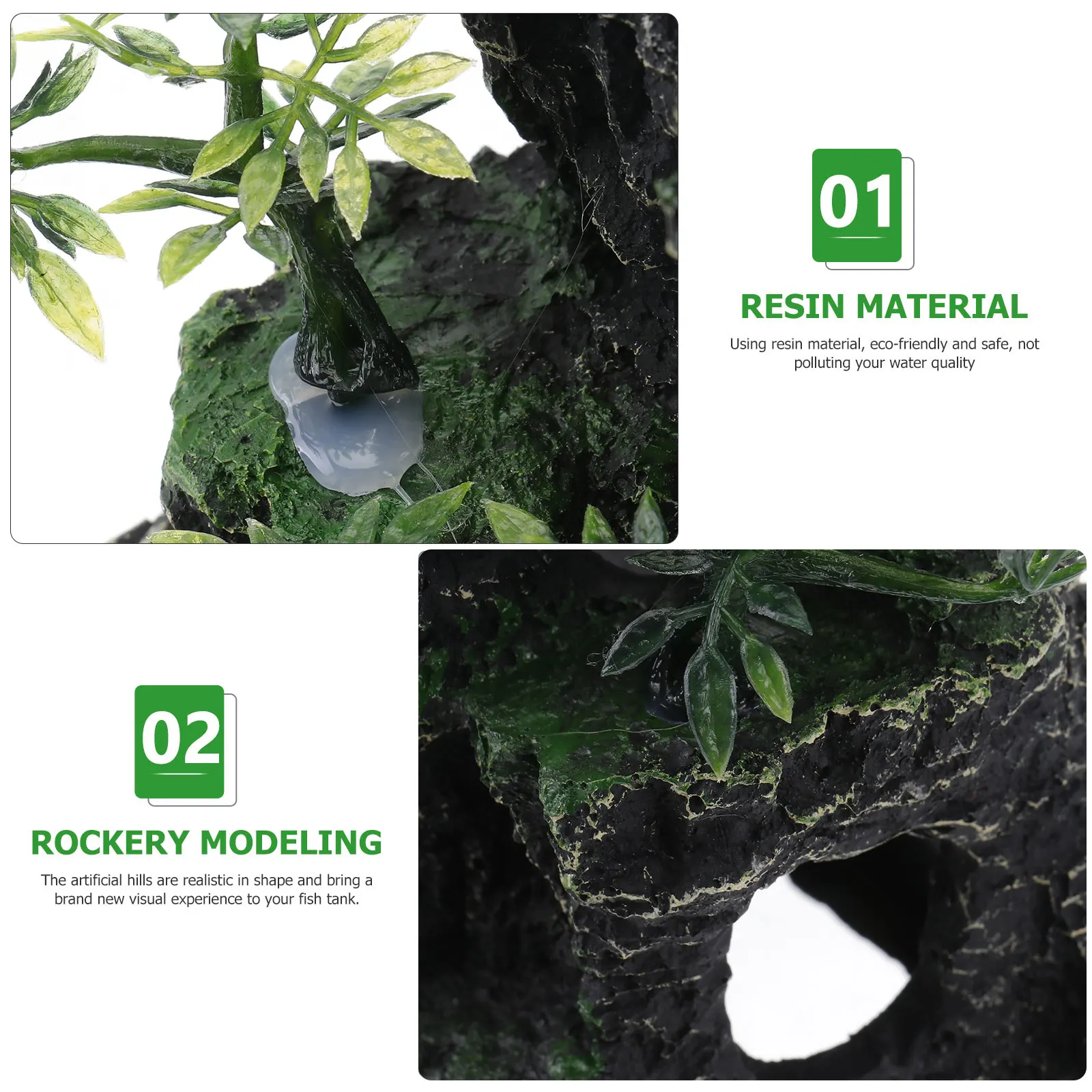 

1Pcs Exquisite Aquarium Ornament Safe for Fish Lifelike Details Decor Aquarium Adornment Fish Tank Decor