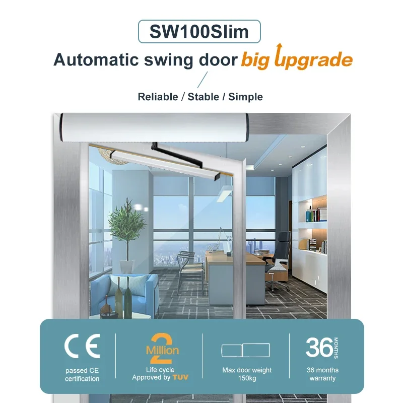 Slim revolving door opener Automatic single revolving door operator