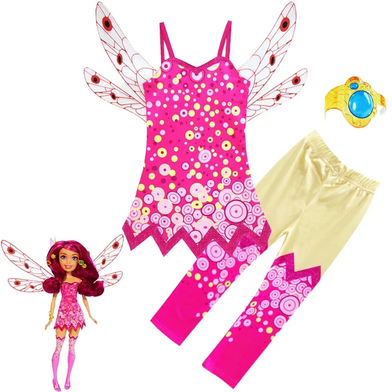 L2025l nuevo disfraz de Cosplay Mia y yo disfraz de Halloween camisola falda con alas pantalones pulsera el mismo que Mia Anime Chr