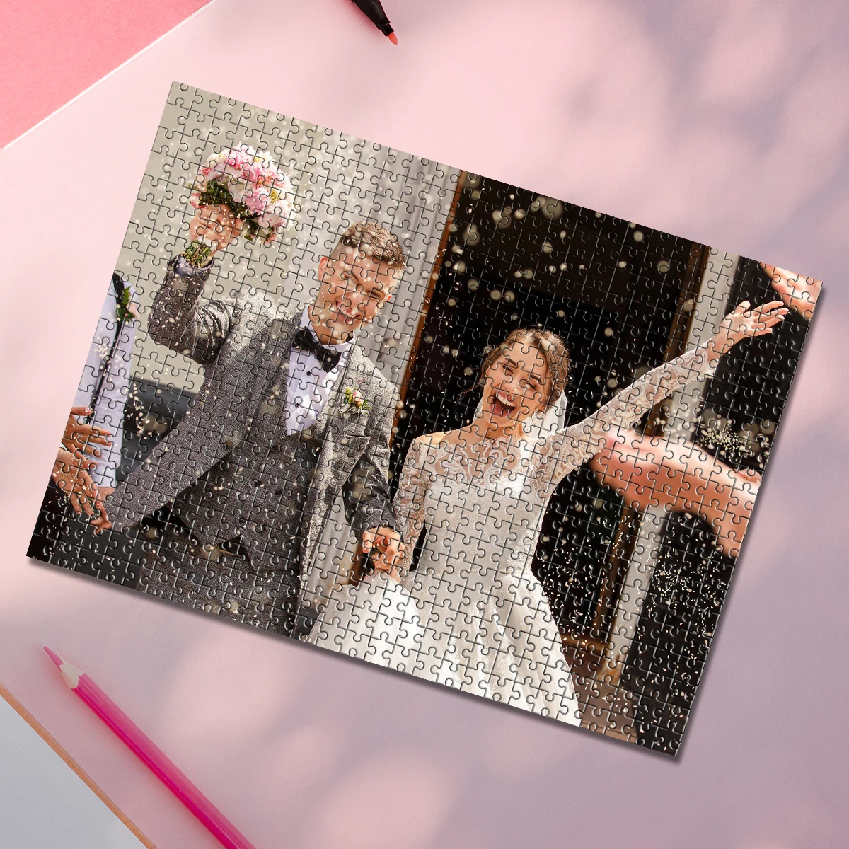 35/300/500/1000pcs Personalized Custom Photo Puzzle Couple photo Gifts For marriage Customized Photo Personalized Photo