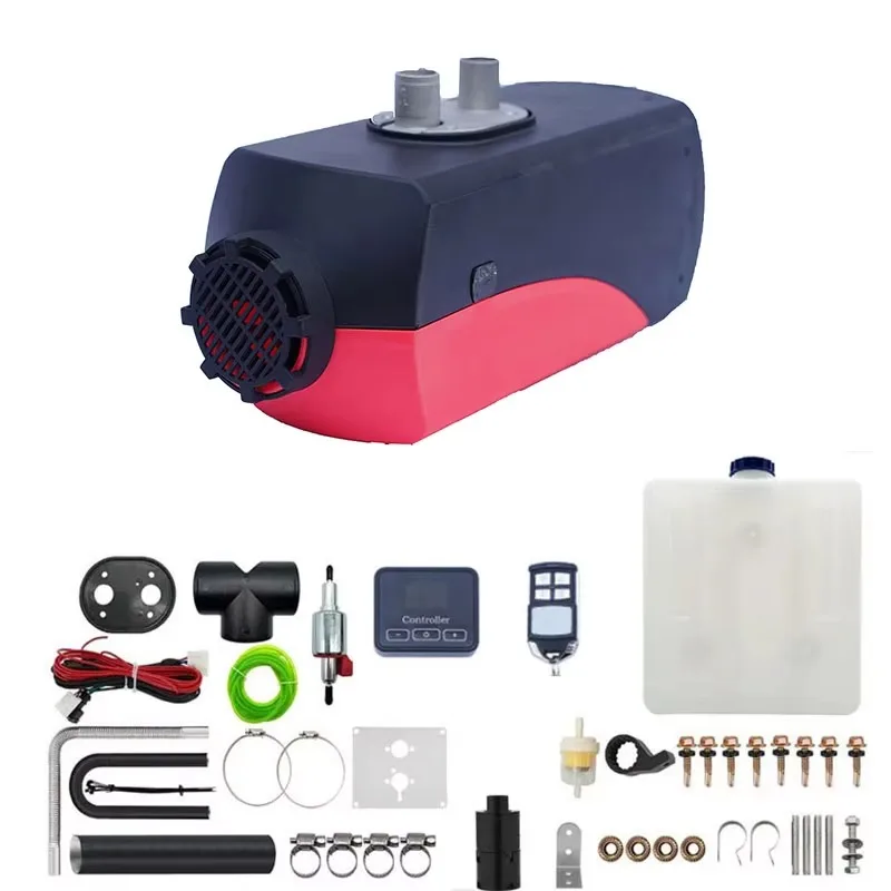 ملحقات سخان التوقف بقدرة 5 كيلو وات ذات تطبيق مزدوج، نظام منخفض الضوضاء موفر للطاقة 12 فولت/24 فولت لكابينة RV والمركبات الكهربائية HVAC