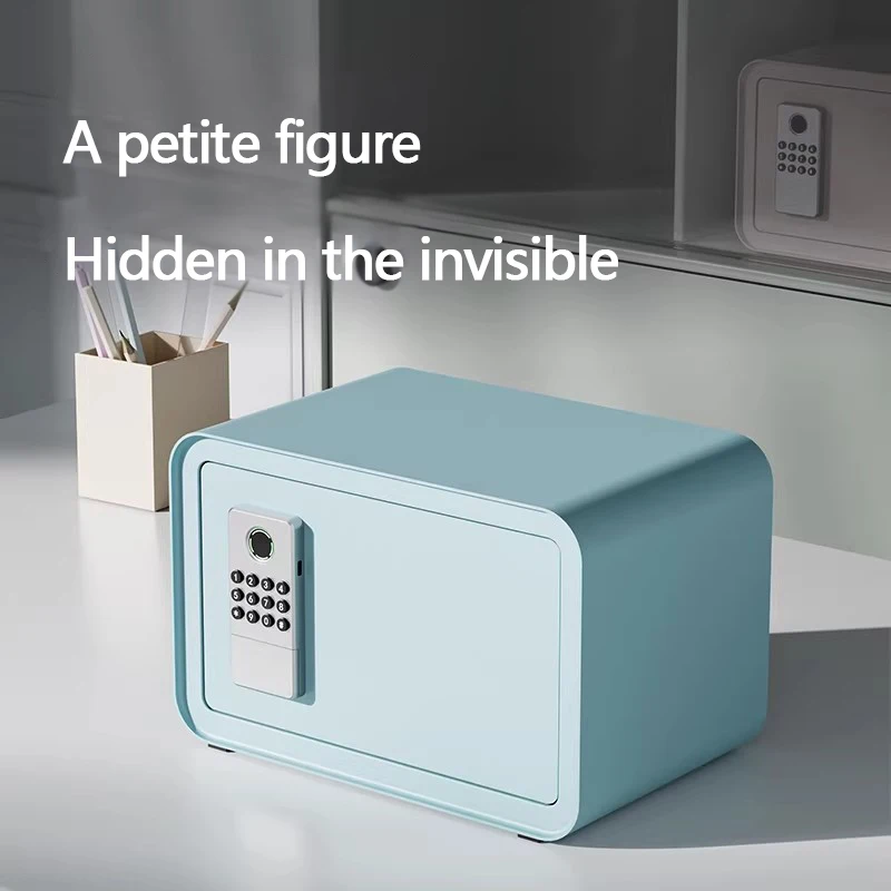 Electronic password safe, automatic opening safety deposit box, household small wall-mounted office anti-theft, all-steel