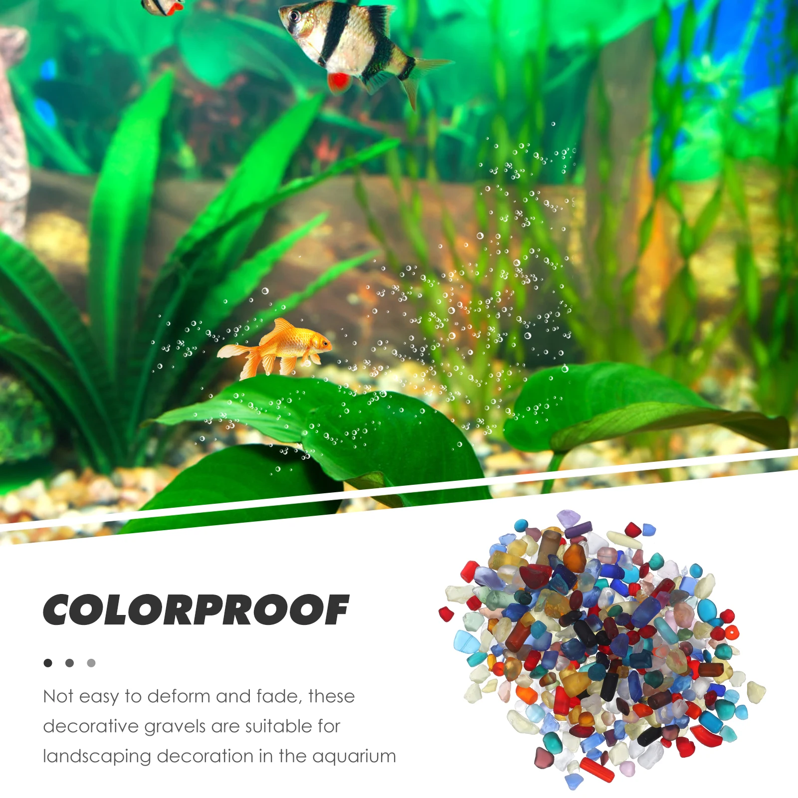 

1 Set Fish Gravels Aquarium Landscaping Decorative Rocks Non-Toxic Black Pebbles Terrarium Stones Gravel Glass Rock Aquarium