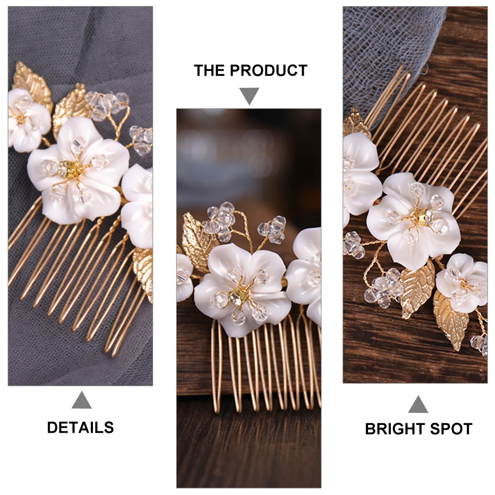 

Comb Golden Iron Wire Hair Accessories for Girls Bridal Hair Combs Bride Headdress Wedding Party Photoshoot