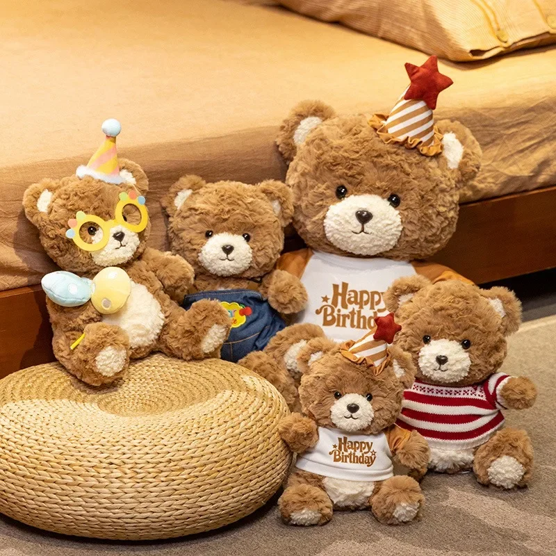 

Soft Teddy Bear Plush Toy Cartoon Birthday Series Bear Super Cute Hugging Pillow Animal Cushion Children Christmas Birthday Gift