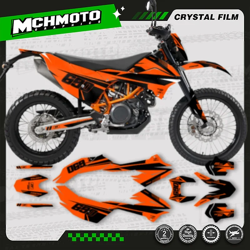 MCHMFG مخصص فريق دراجة نارية الرسومات الشارات ملصقات أطقم ل KTM 2013 2014 2015 2016 2017 2018 إندورو R 690 #3